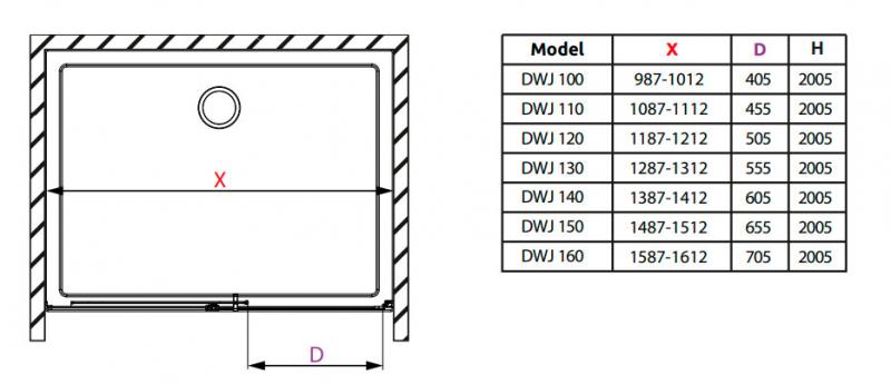 Strømberg Slide 22 skydedør nicheløsning 1000mm - Messing Strømberg Slide 22 skydedør nicheløsning 1000mm - Messing