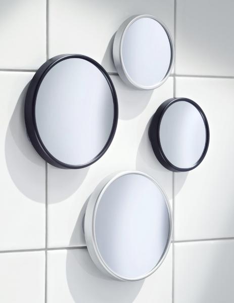 Smedbo kosmetikspejl m/sugekop - 12 x forst&oslash;rrelse - Mat sort