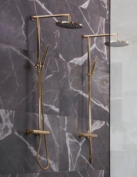 Cass&oslash;e Lago komplet brusesystem &Oslash;250 - Poleret messing