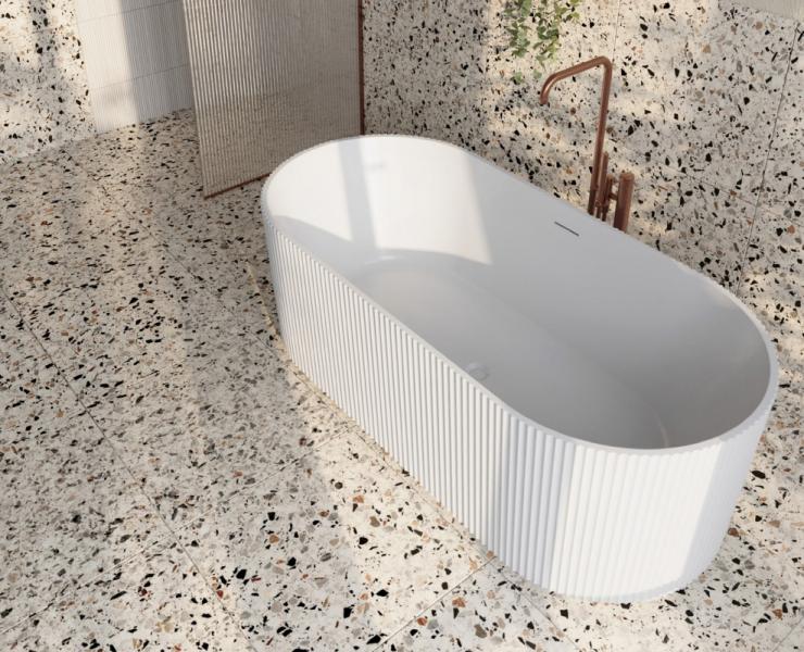 Strømberg Leonora fritstående badekar 1500 x 750 mm - Mat hvid Strømberg Leonora fritstående badekar 1500 x 750 mm - Mat hvid