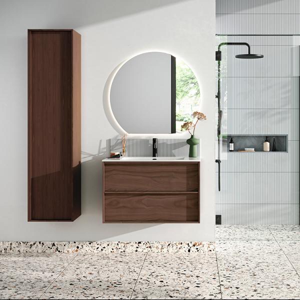 Strømberg Skara 120 badeværelsesskab - Mørk eg Strømberg Skara 120 badeværelsesskab - Mørk eg