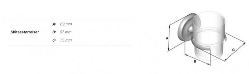 Smedbo Villa tilbeh&oslash;rspakke til bad - Poleret messing