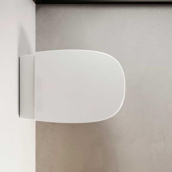 Catalano Alvea toiletpakke inkl. toilets&aelig;de m/SoftClose, cisterne og hvid betjening