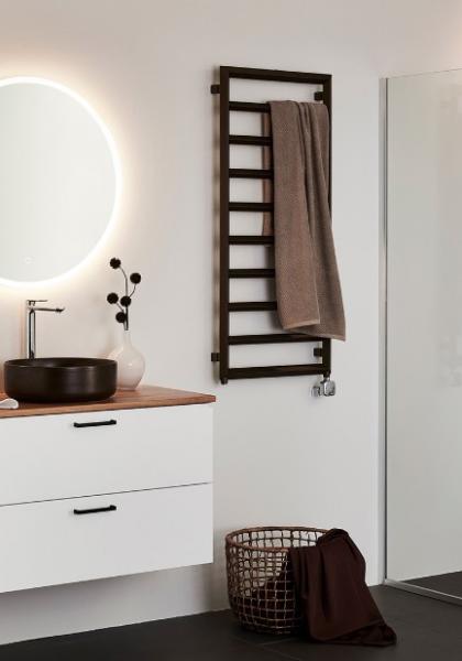 Hafa Edge h&aring;ndkl&aelig;det&oslash;rrer 50x120 cm - Kaffe