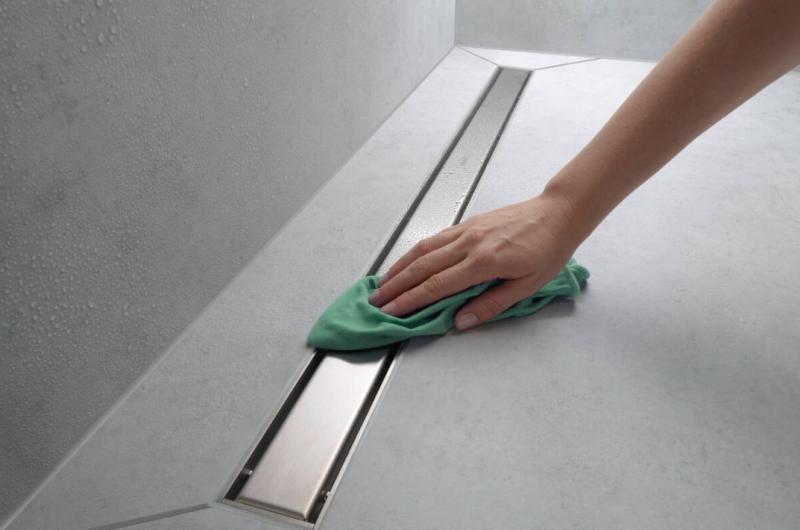 Hansgrohe RainDrain Match Kappes&aelig;t - 80 cm - B&oslash;rstet rustfrit st&aring;l