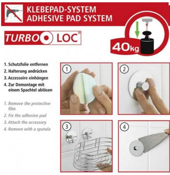 Wenko Sare v&aelig;gh&aelig;ngt toiletspand m/softclose - Mat sort