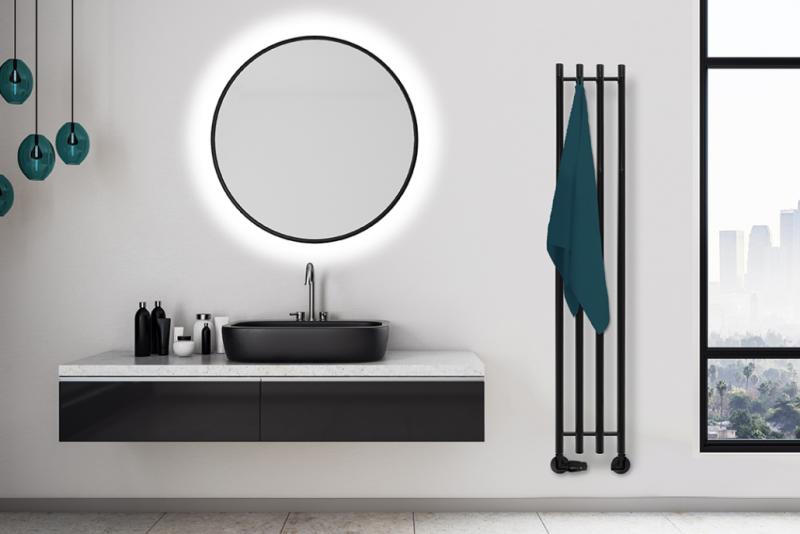 Kriss Vega h&aring;ndkl&aelig;det&oslash;rrer - 10,6x142 cm - Mat sort