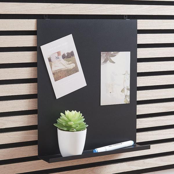 Magnettavle m/hylde til akustikpanel inkl. 2 magneter