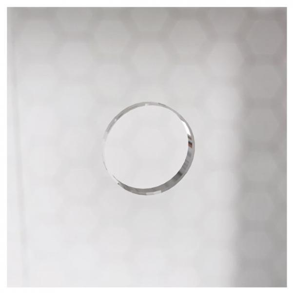 Bath bruseniche m/fast v&aelig;g - Klar glas - Krom