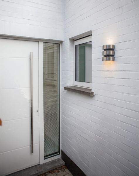 Lutec Architectural Maya udend&oslash;rslampe til v&aelig;g m/PIR-sensor - Rustfrit st&aring;l