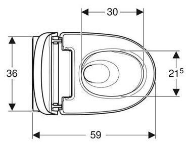 Geberit AquaClean Mera Comfort v&aelig;gh&aelig;ngt bidettoilet m/Turboflush og  KeraTect