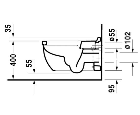 Duravit Starck 3 h&aelig;ngesk&aring;l til sensowash