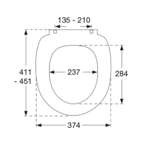 Pressalit Scandinavia PLUS med soft-close og lift-off - Hvid Pressalit Scandinavia PLUS med soft-close og lift-off - Hvid