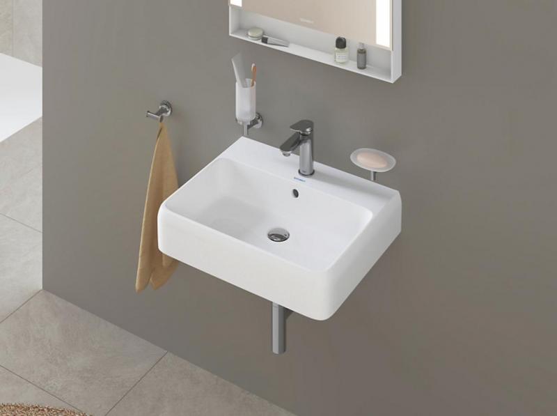 Duravit Qatego 50 h&aring;ndvask t/v&aelig;g eller m&oslash;bel - 1 hanehul