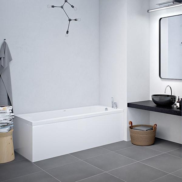 Strømberg Delta badekar t/indbygning - 140 x 70 - 1 ryglæn Strømberg Delta badekar t/indbygning - 140 x 70 - 1 ryglæn