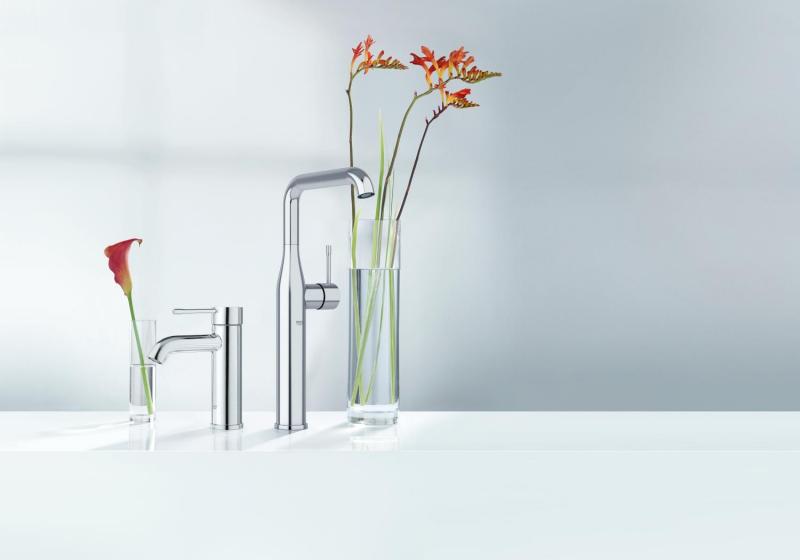 Grohe Essence New h&aring;ndvaskarmatur m/bundventil - B&oslash;rstet warm sunset