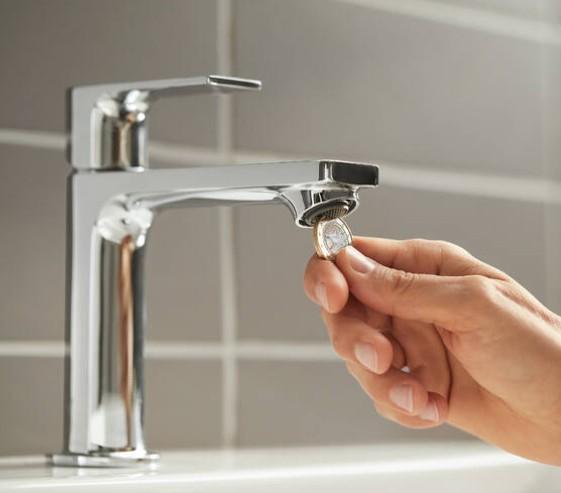 Hansgrohe Rebris E 110 h&aring;ndvaskarmatur m/bundventil - Krom