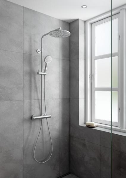 Damixa Silhouet komplet brusesystem - &Oslash;250 - Steel