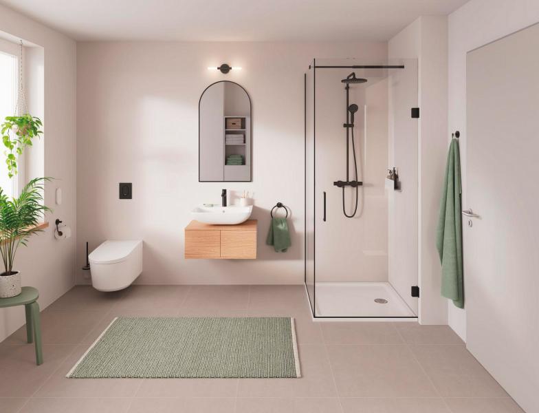 Grohe Vitalio Start System 250 komplet brusesystem - Mat sort