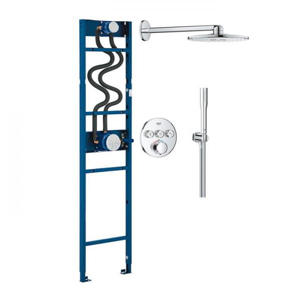 Grohe Precision SmartControl komplet brusesystem m/Shower Frame - Krom