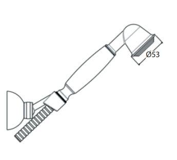 Lavabo Retro badekararmatur m/h&aring;ndbruser - Messing natur