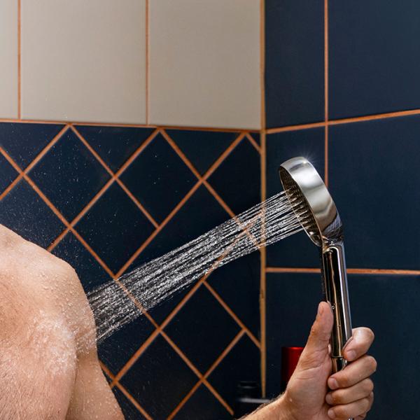 hansgrohe Activera Select S h&aring;ndbrusers&aelig;t 95 2jet m/Ecosmart og bruserslange - Krom