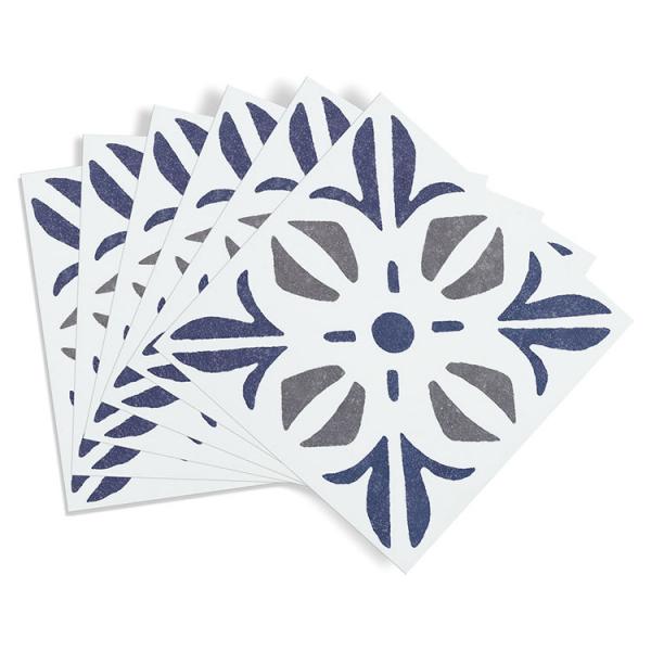 D-C-fix selvkl&aelig;bende fliser til v&aelig;g - Cubia blue