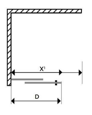 Str&oslash;mberg Faro 12 walk-in brusev&aelig;g m/skyded&oslash;r 800mm - Klart glas/b&oslash;rstet kobber
