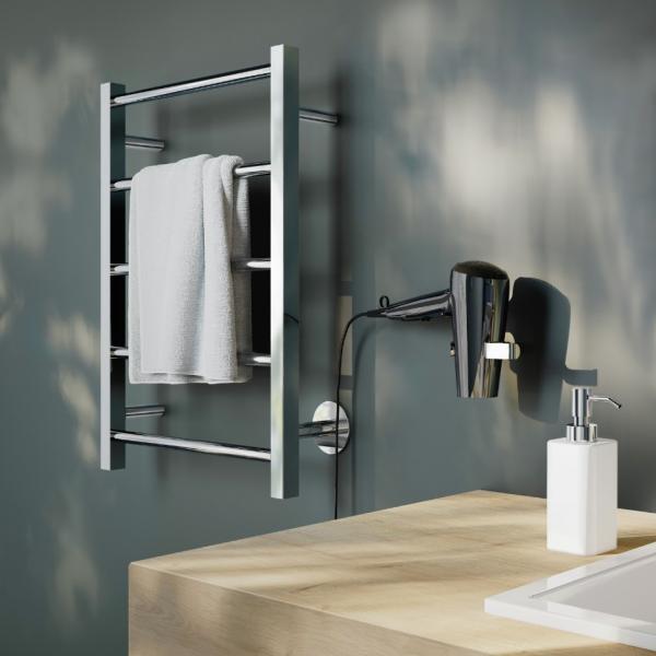 Smedbo Dry h&aring;ndkl&aelig;det&oslash;rrer - 50x69 cm - Poleret rustfrit st&aring;l