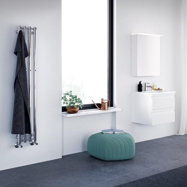 Str&oslash;mberg Regus el-h&aring;ndkl&aelig;det&oslash;rrer - 26,6x95 cm - Hvid