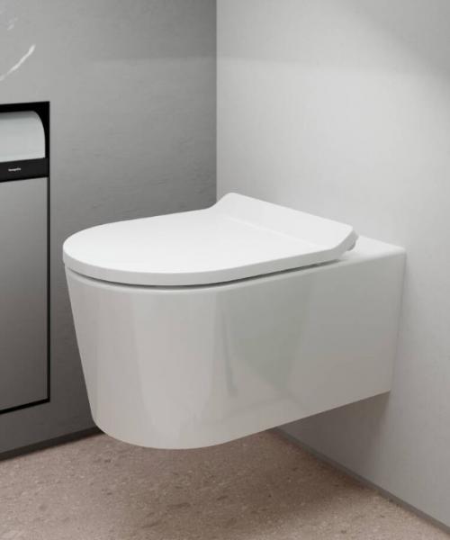 hansgrohe EluPura S Rimless v&aelig;gh&aelig;ngt toilet m/HygieneEffect og AquaHelix u/s&aelig;de