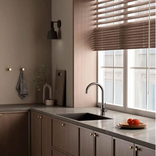 Lavabo Kubus 140 RS Round køkkenarmatur - Gunmetal Lavabo Kubus 140 RS Round køkkenarmatur - Gunmetal