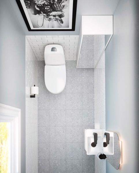 Gustavsberg Artic Small 33 m&oslash;bels&aelig;t - vask til h&oslash;jre - Hvid/hvid