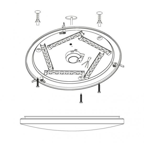 Eglo Nieves v&aelig;g- og loftslampe