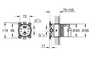 Grohe SmartControl komplet brusesystem med SmartActive hovedbruser til indbygning/loft - Poleret Cool Sunrise Grohe SmartControl komplet brusesystem med SmartActive hovedbruser til indbygning/loft - Poleret Cool Sunrise