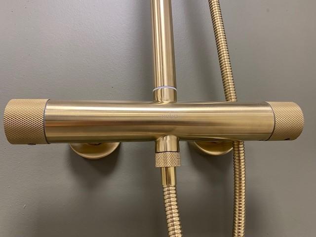 Cass&oslash;e Crystal Cut komplet brusesystem - T8 - B&oslash;rstet messing