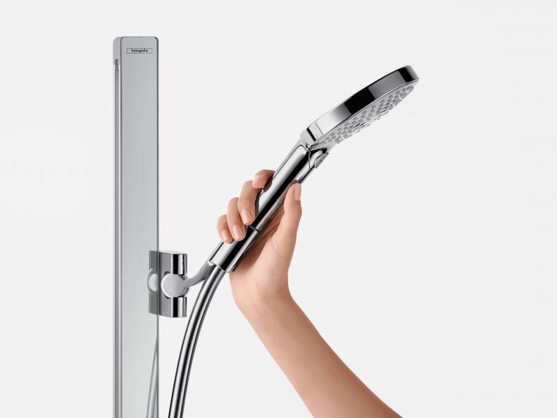 hansgrohe Raindance Select S Brusers&aelig;t 120 3jet m/bruserstang 90 cm og s&aelig;besk&aring;l - Hvid/krom