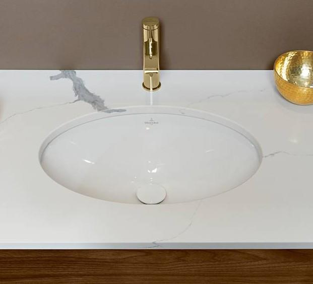 Villeroy & Boch Evana 50 h&aring;ndvask t/underlimning - Med overl&oslash;b