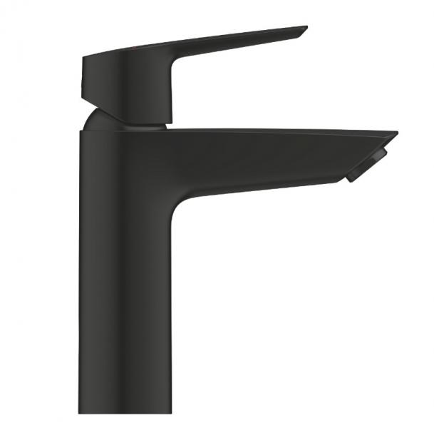 Grohe Start M h&aring;ndvaskarmatur m/koldstart og push-open bundventil - Mat sort