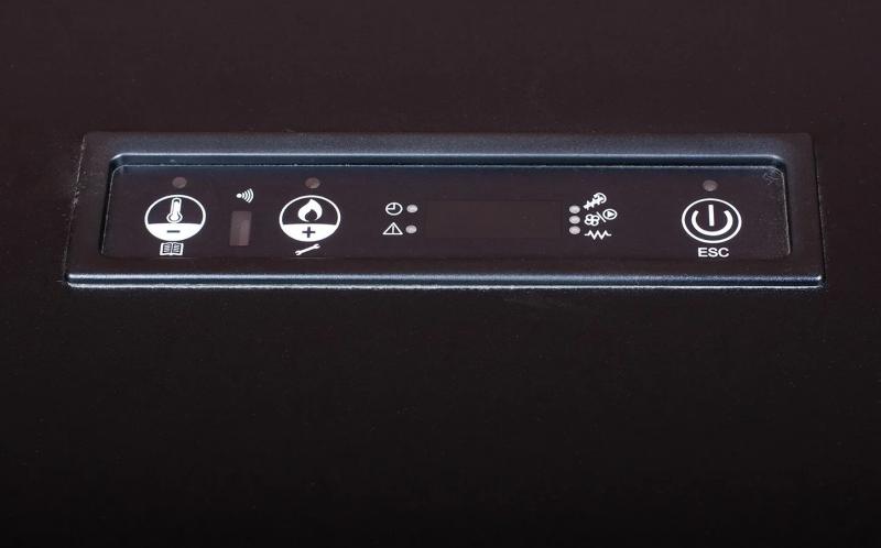 Lang&aring; Karen Tr&aelig;pilleovn 40 kg pilletank - Sort