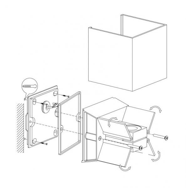 Eglo Calpino udend&oslash;rs v&aelig;glampe